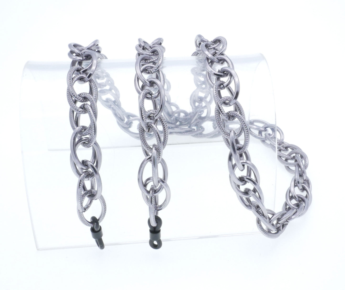 Set of chunky aluminium-link spectacle chain no.kex9-6