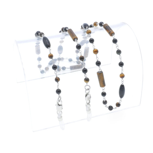 Luxury Onyx & Tiger-eye Chain no.159