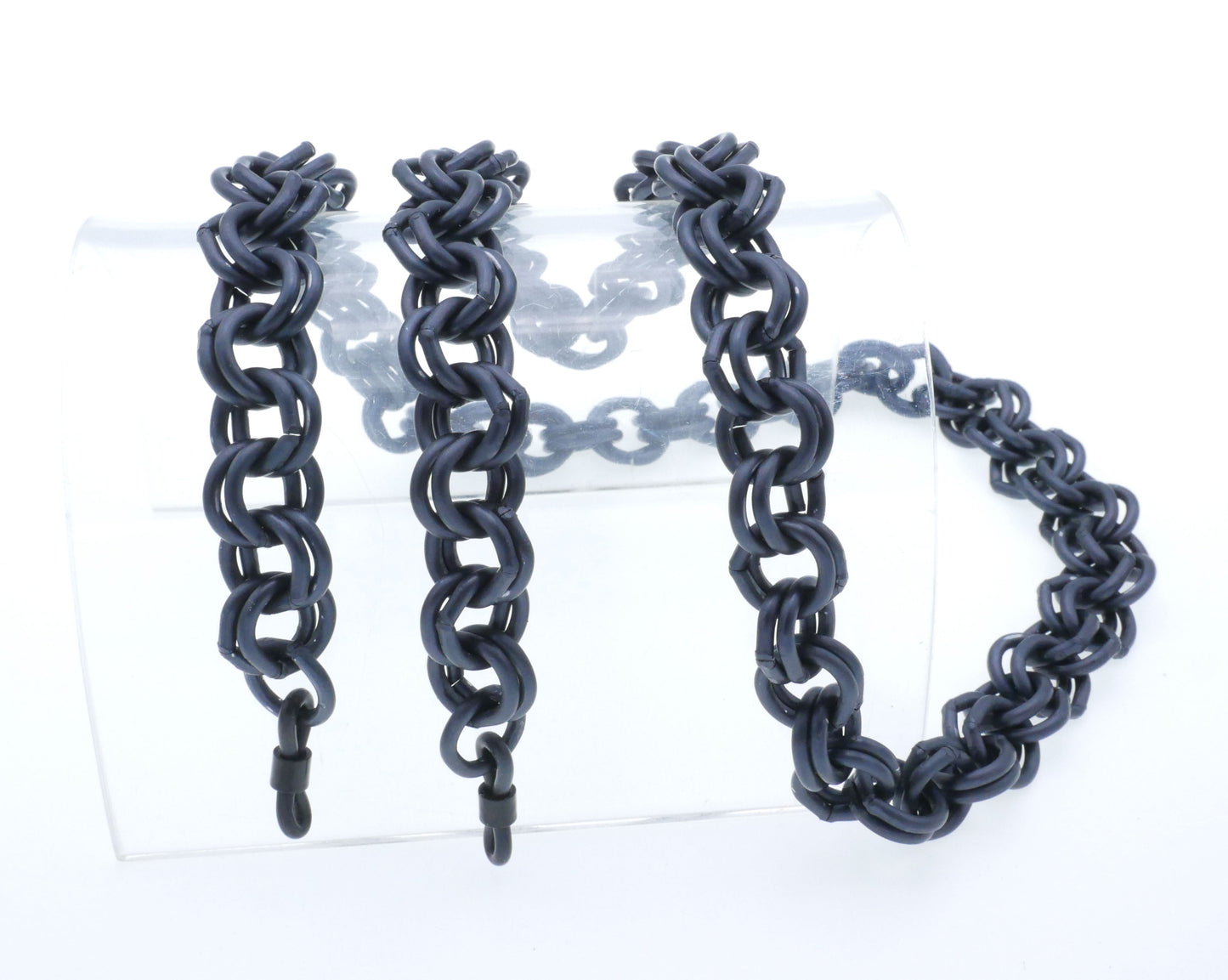 Set of chunky aluminium-link spectacle chain no.kex9-6