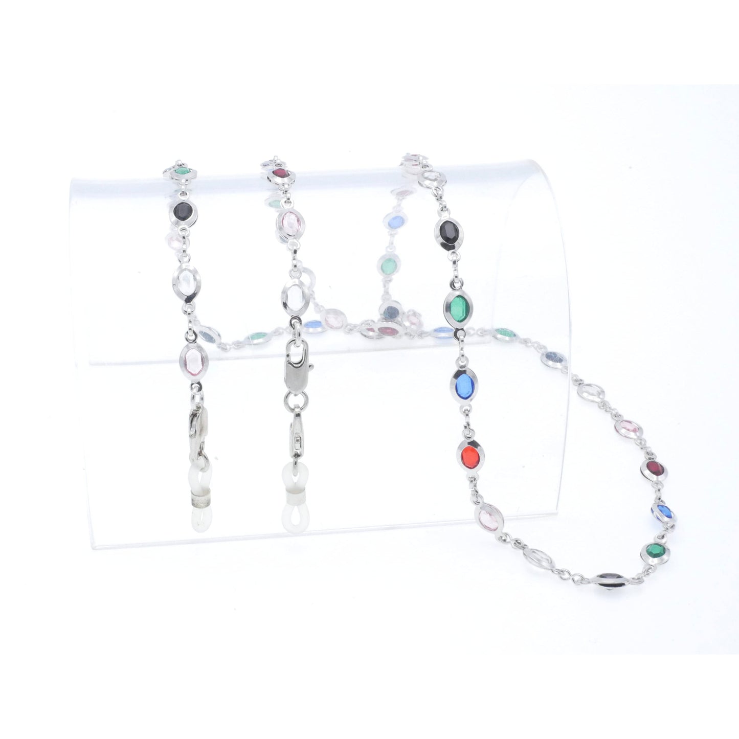 Fine Crystal Chain with Precious Metal Plating Set no.km32