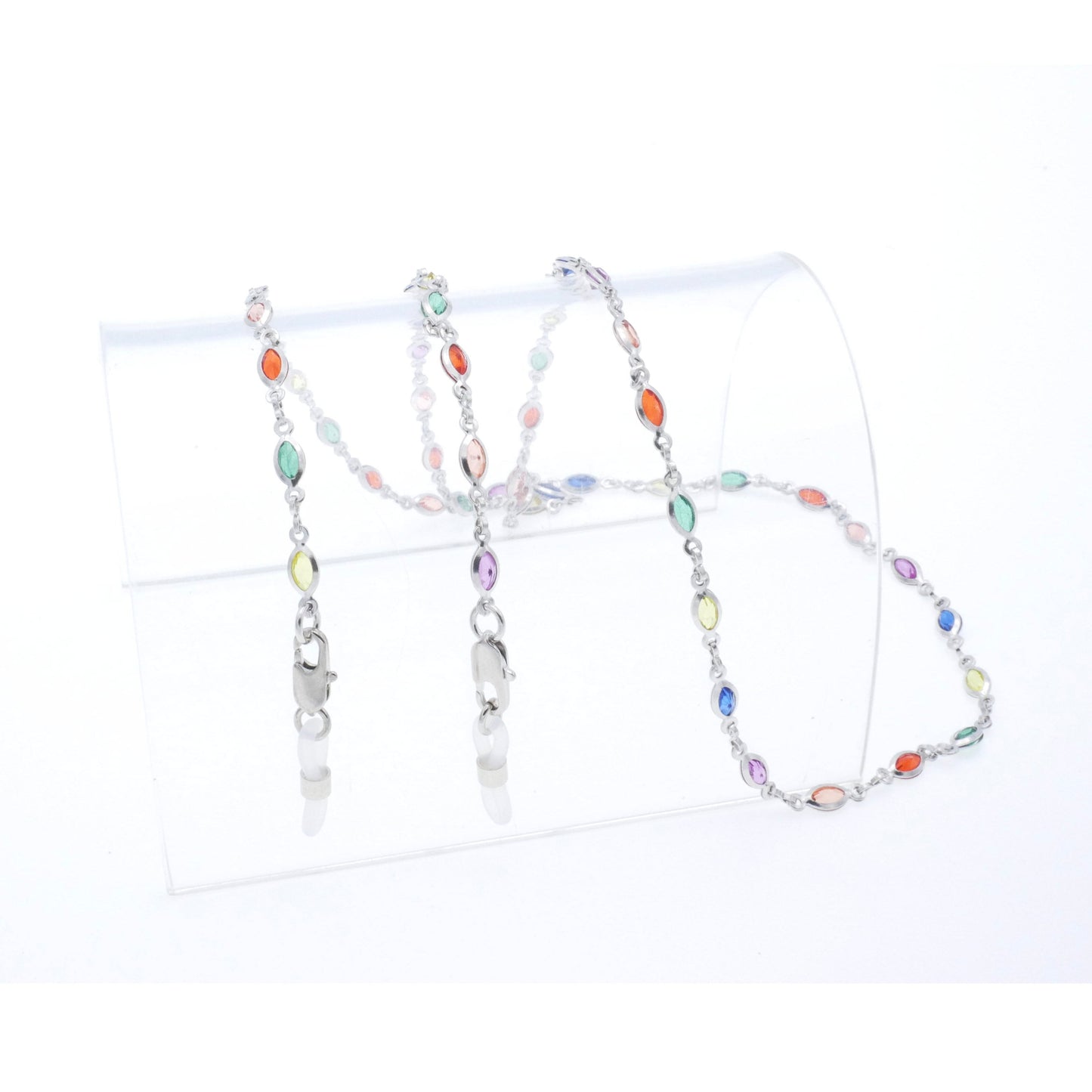 Fine Crystal Chain with Precious Metal Plating Set no.km32