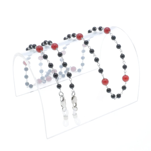 Luxury Black and Red Onyx Dream Chain no.264