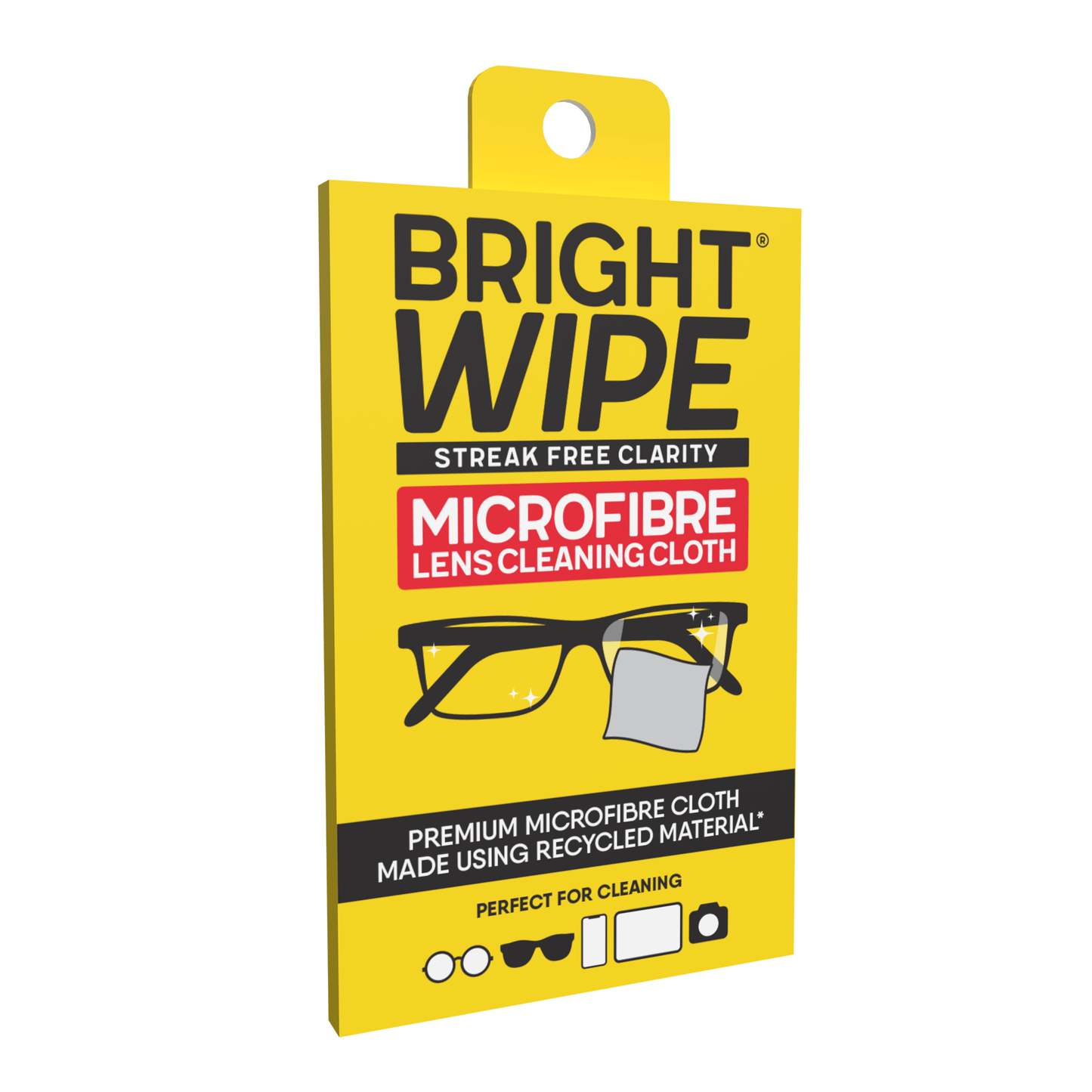 BrightWipe Microfibre Cleaning Cloths - 12pcs