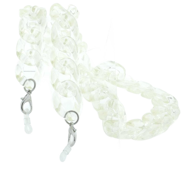 Chunky Link Jelly Colours Plastic Chain 4pc Set no.kc17