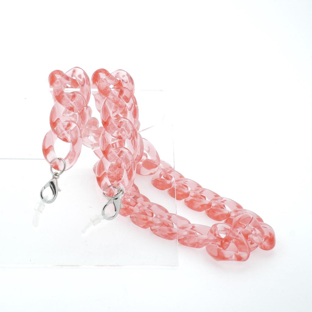 Chunky Link Jelly Colours Plastic Chain 4pc Set no.kc17