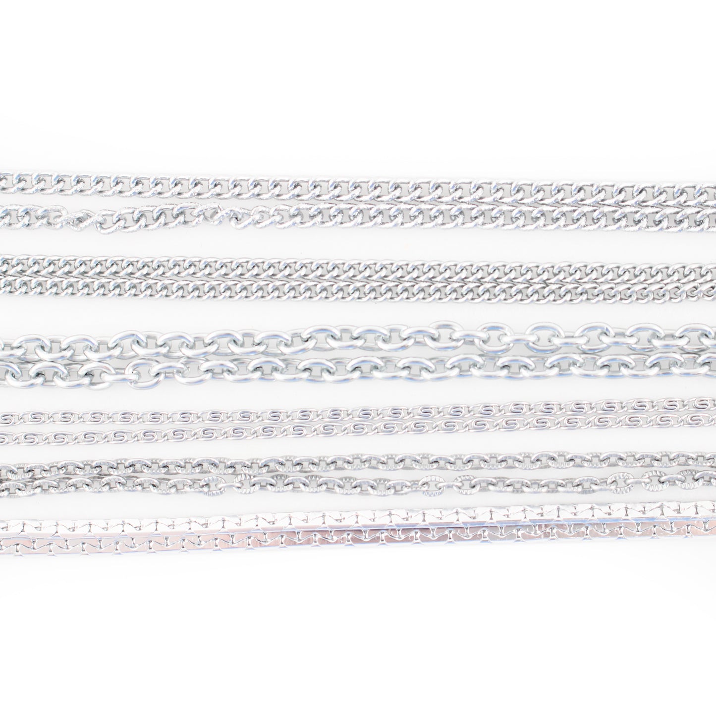 Set of silver anodised aluminium spectacle cords no.kex2/6