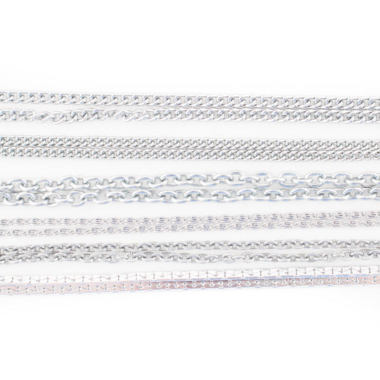 Set of silver anodised aluminium spectacle cords no.kex2/6